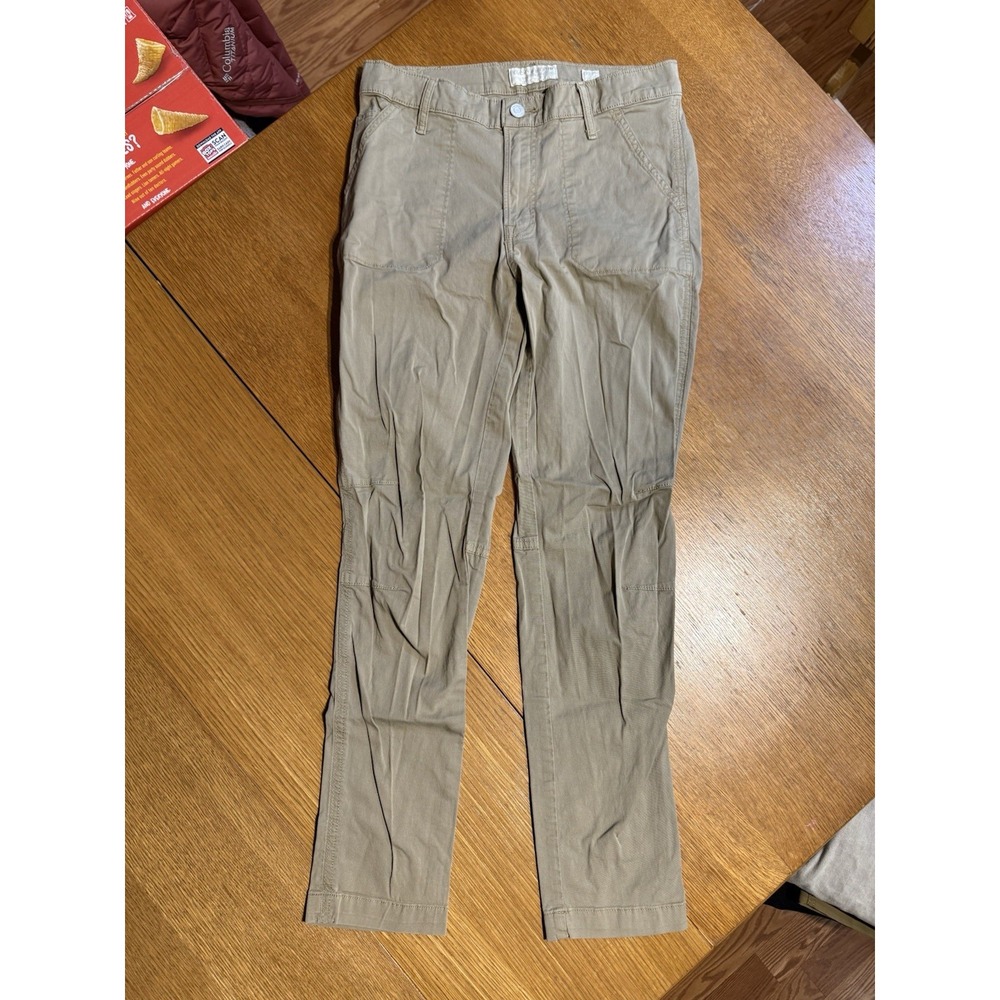 Lucky Brand Women's The Cargo Pants 2/26 Khaki Stretch Cotton Utility